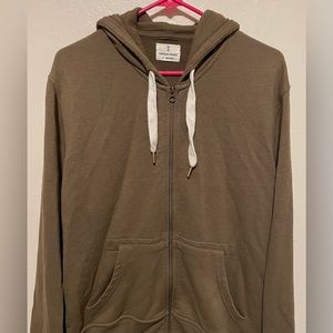 Mutual Weave Mens Long Sleeve Zipper Hoodie